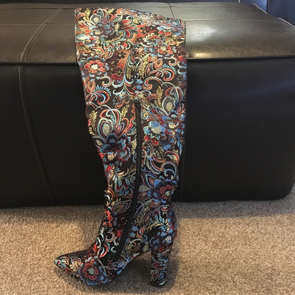 Multi color boots over knee!!